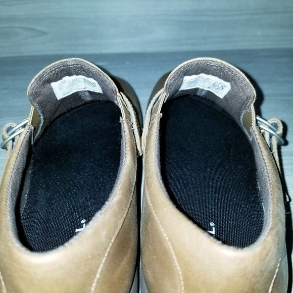 Merrell Loafers Dassie Stich Moccasin Buckle Womens Size 8.5 Brown Leather Shoes - Picture 9 of 12